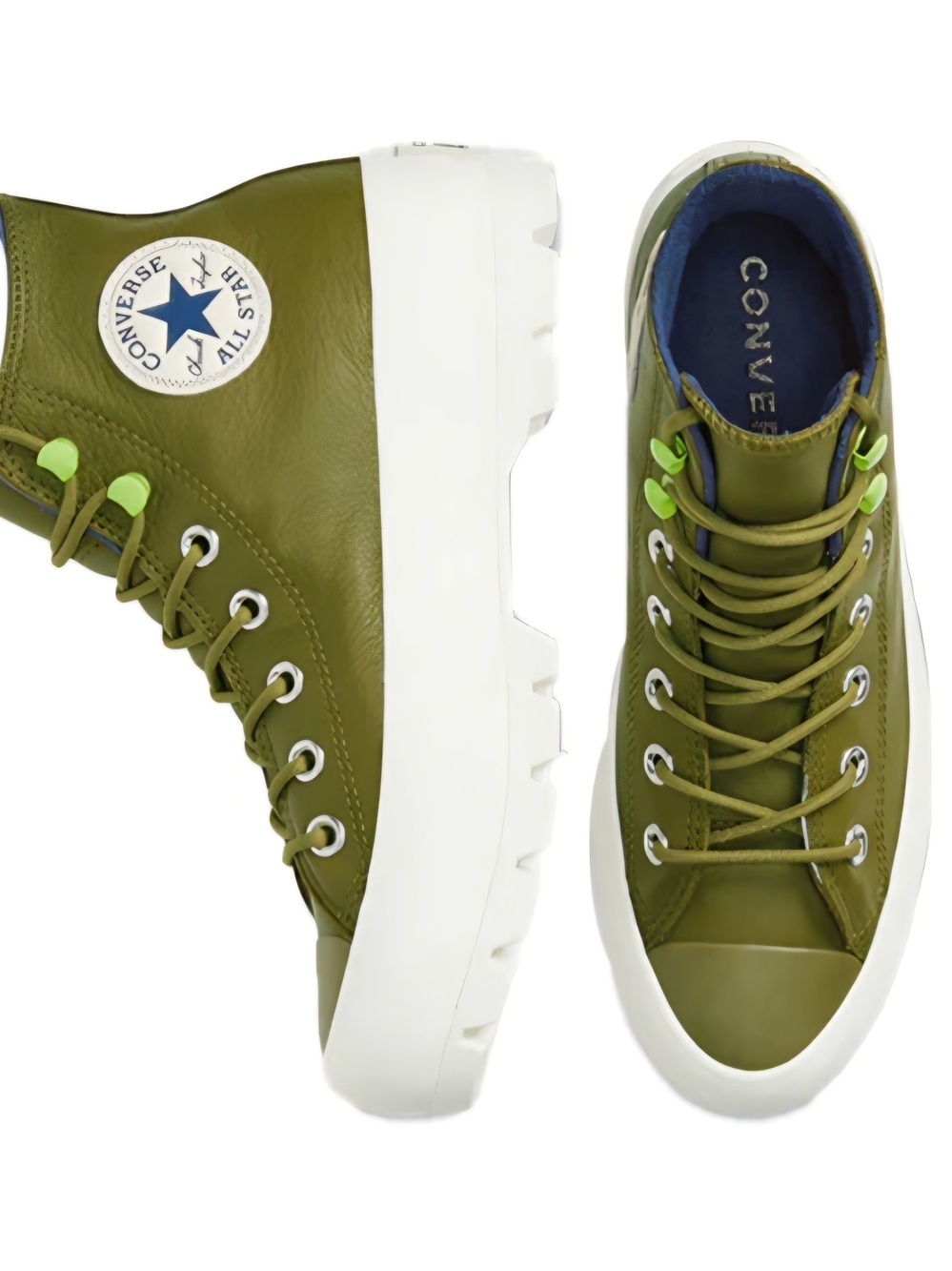 Converse Lugged Winter Hi Dark Moss Navy EGRT Size 11 Women - Picture 5 of 6
